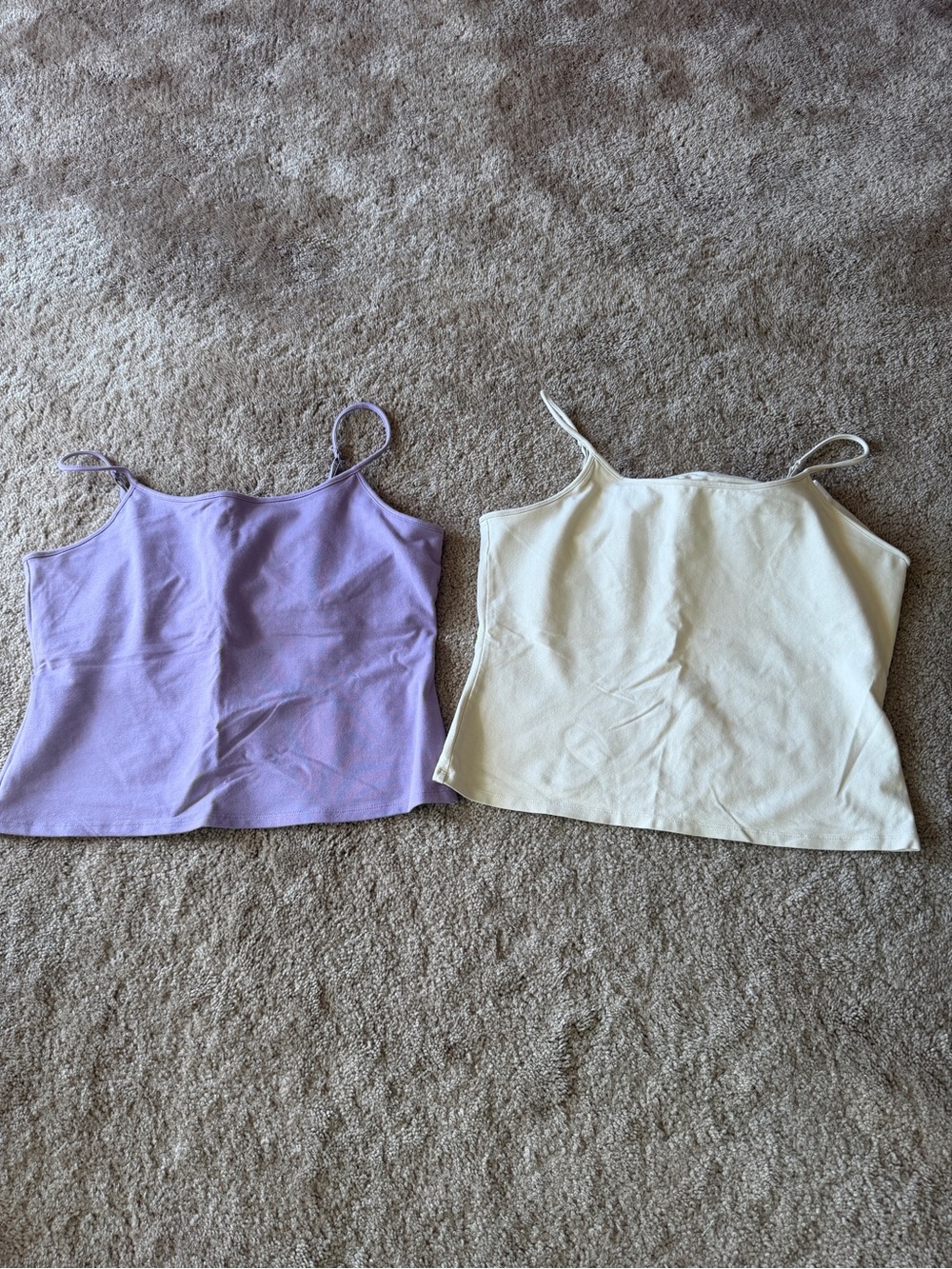 Women’s Context Large Strap Tank Top - Lavender and Cream 2 pack